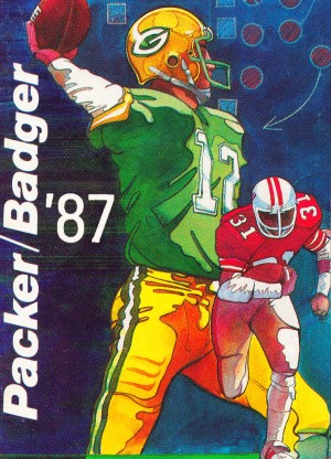 retro sports poster 1987 packer badger (1)